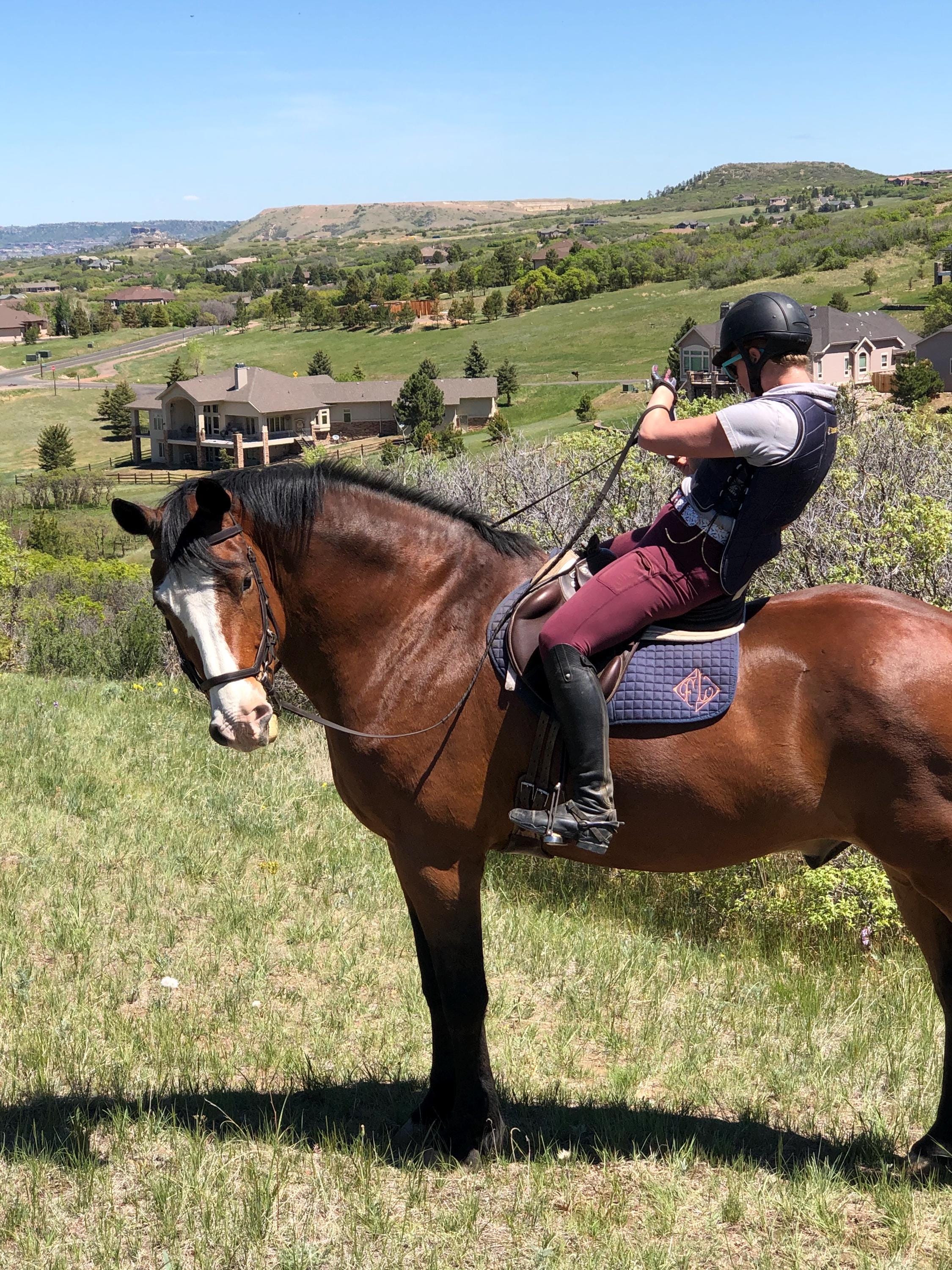 Diamond Monogram Custom Saddle Pad