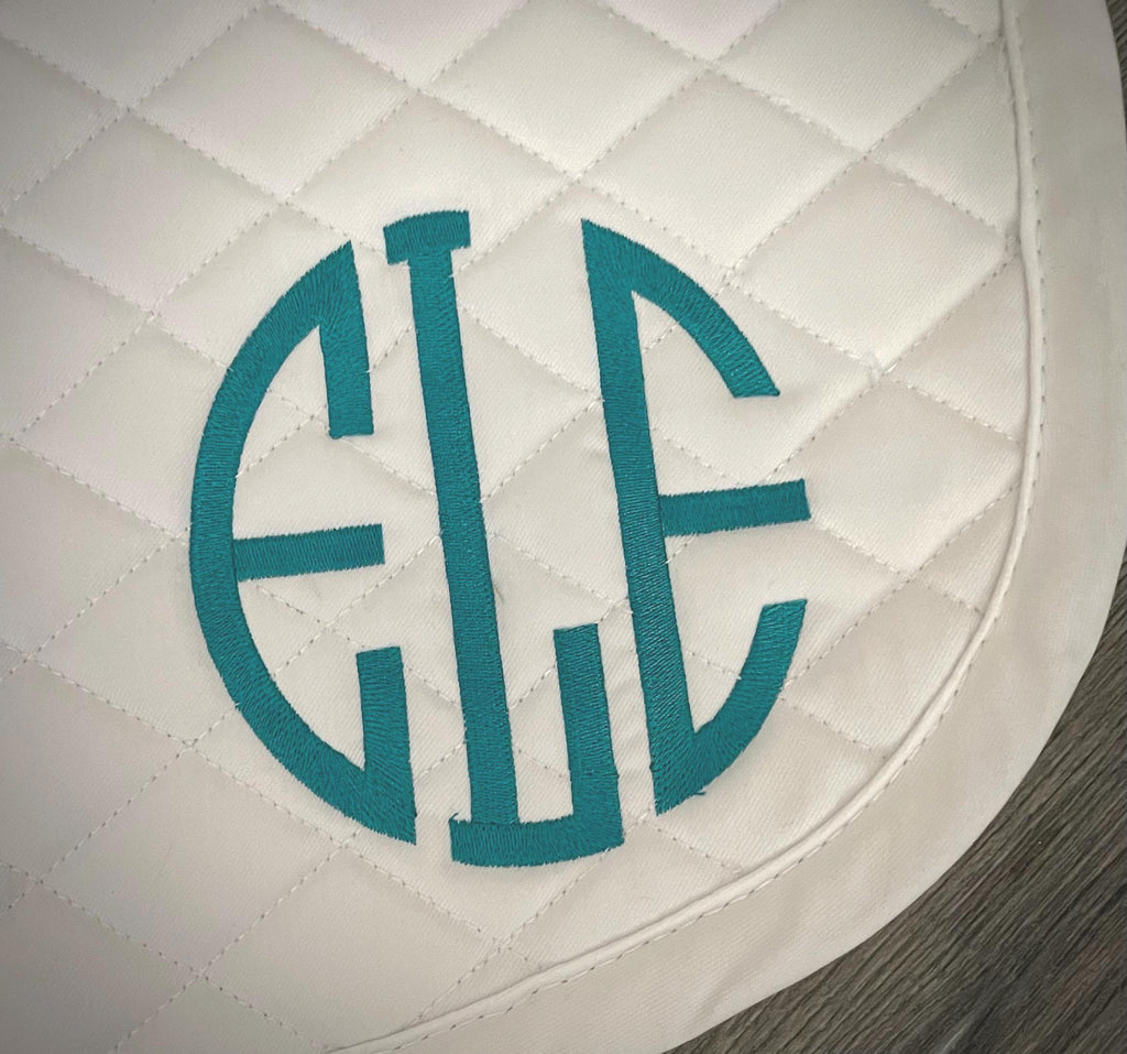 Circle Monogram Saddle Pad
