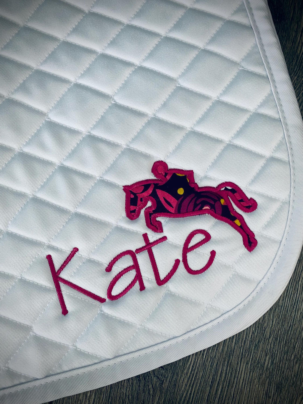 Applique Jumper Custom Saddle Pad