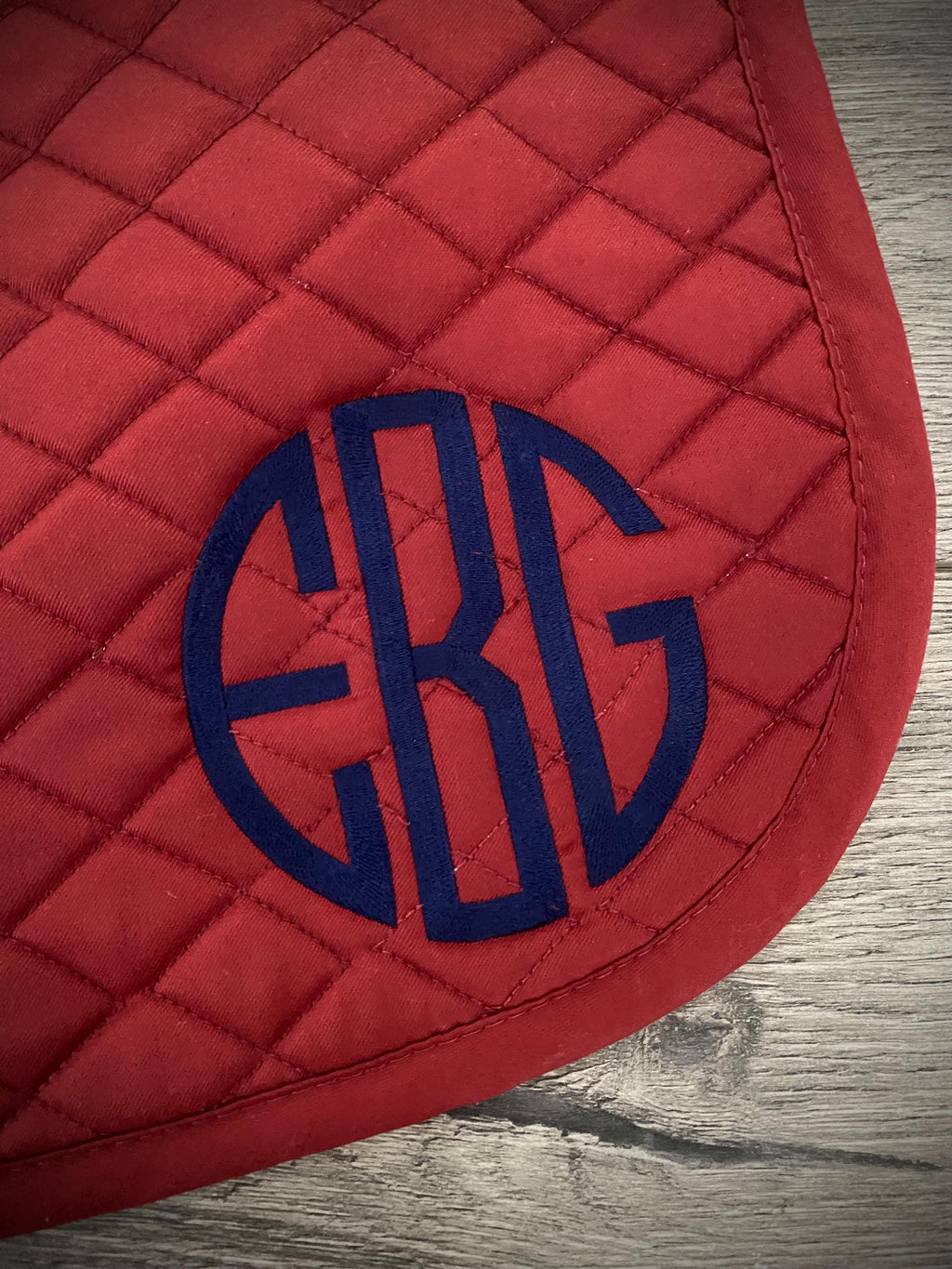 Circle Monogram Saddle Pad