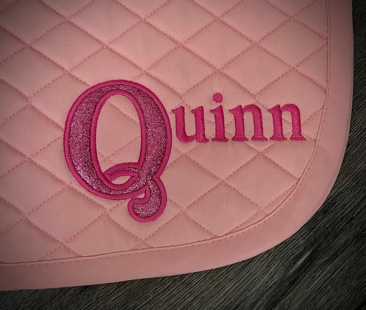 Appliqued Name Saddle Pad - Blake