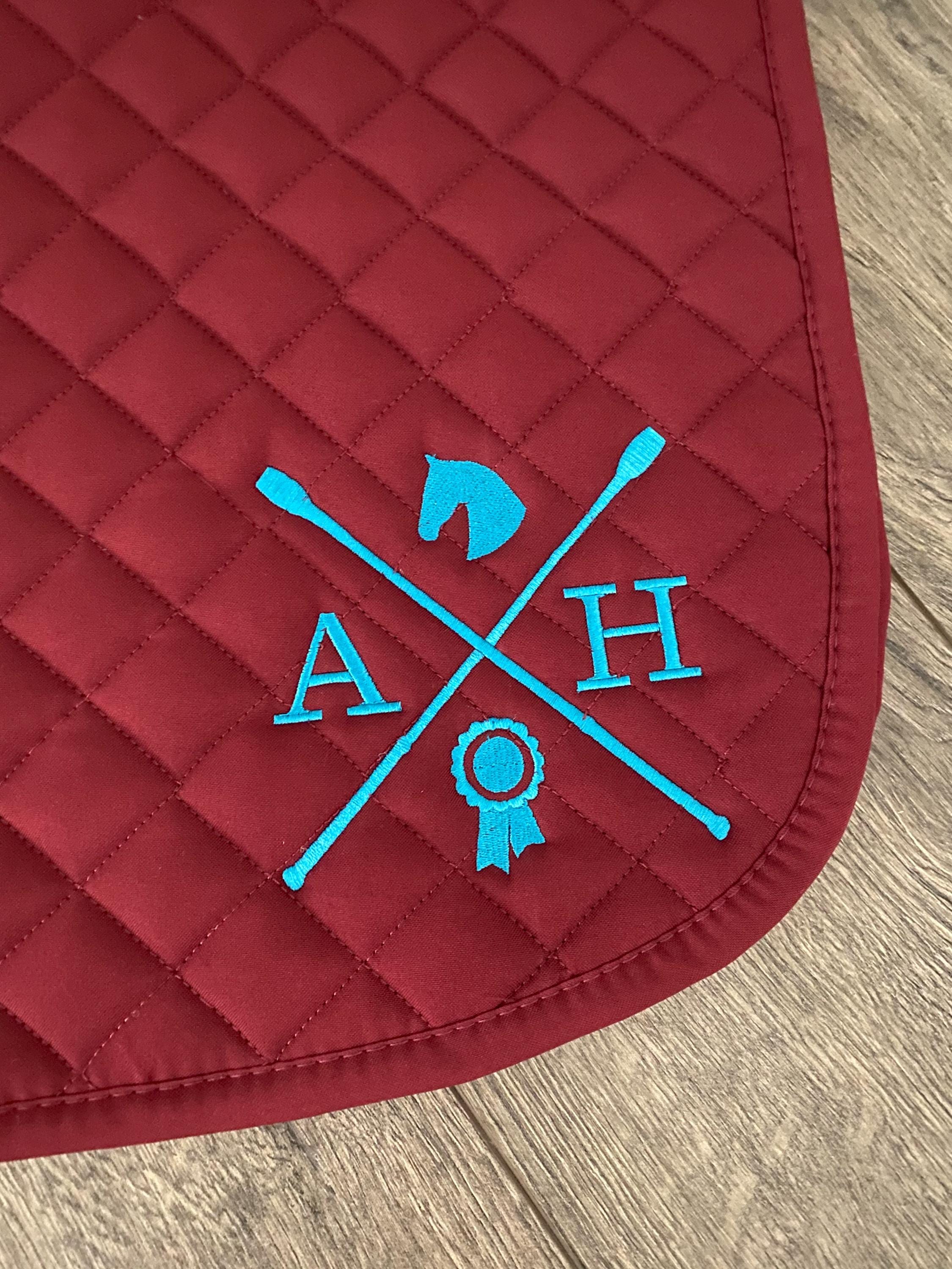 Crop Monogram Custom Saddle Pad