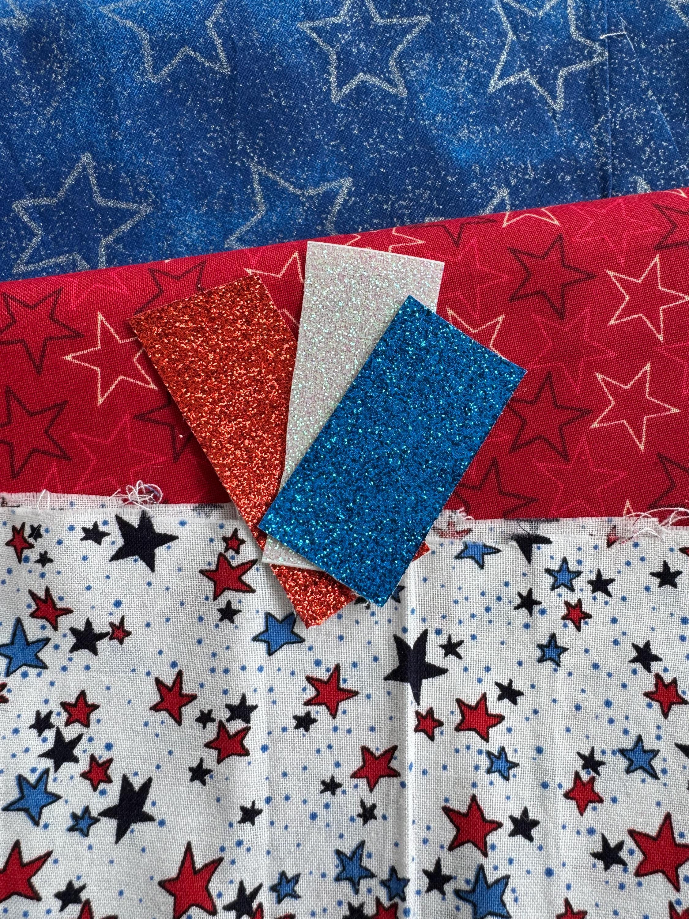 STARS LETTER - Saddle Pad 4th of July Monogram