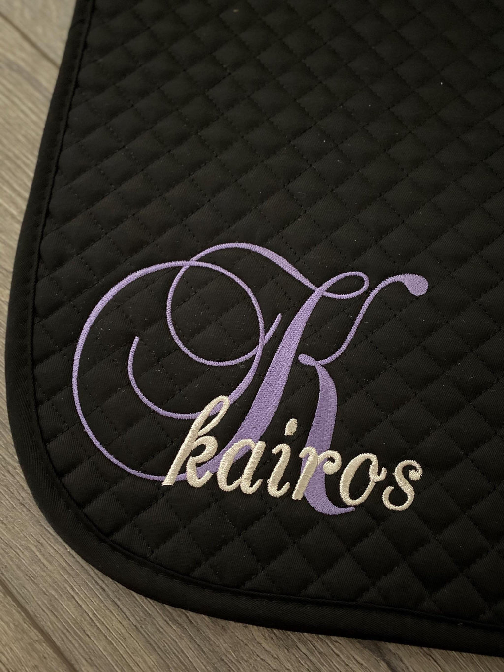 Letter & Name Custom Saddle Pad
