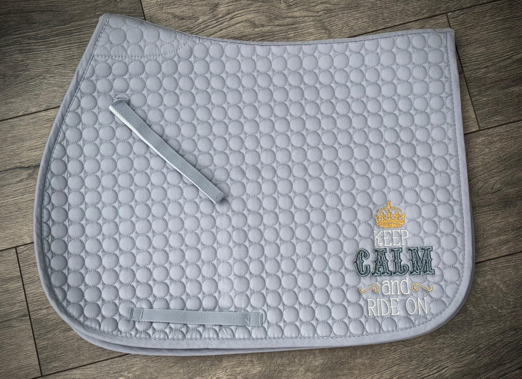 HORSE Keep Calm Ride On AP Saddle Pad