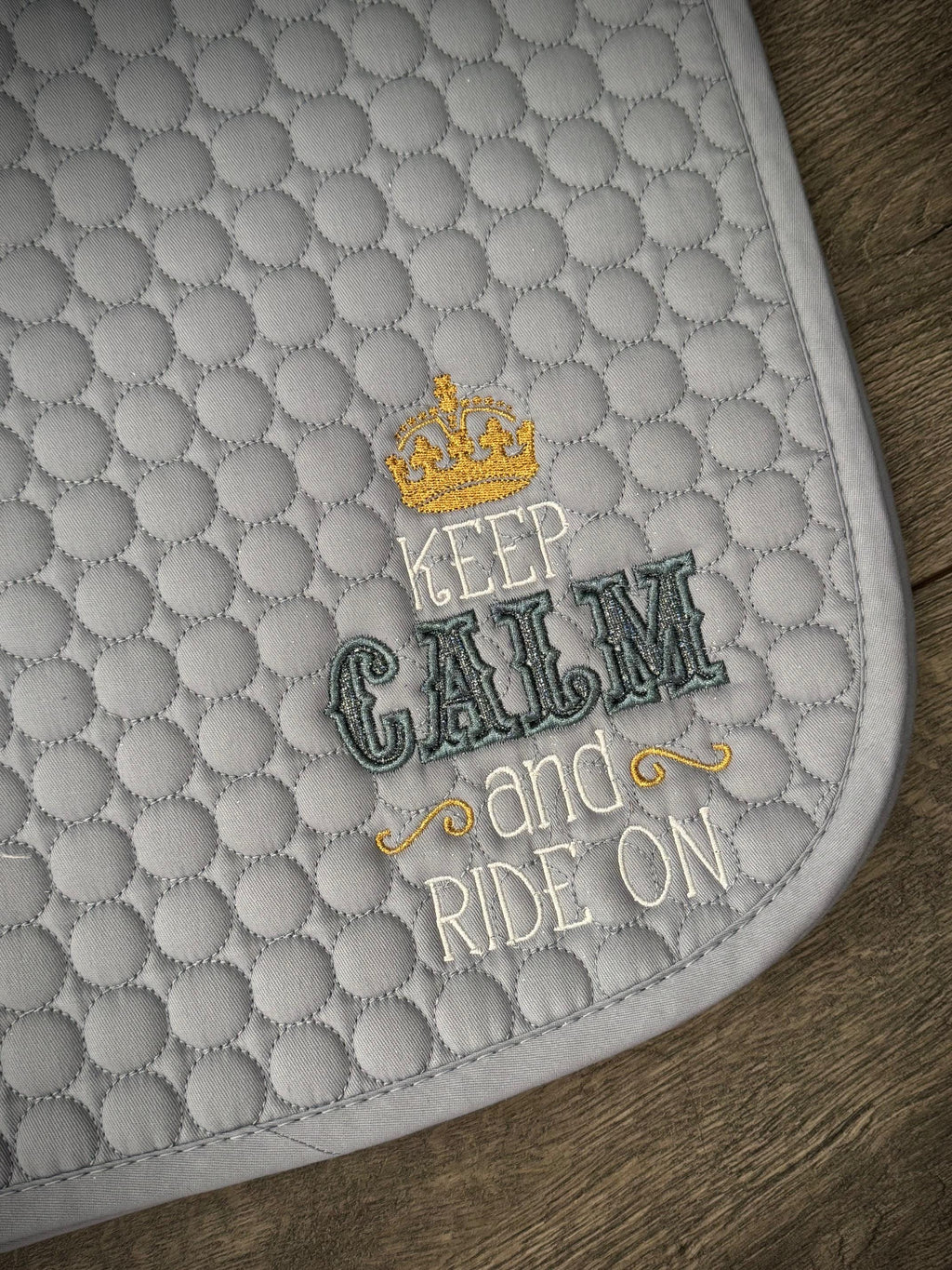 HORSE Keep Calm Ride On AP Saddle Pad