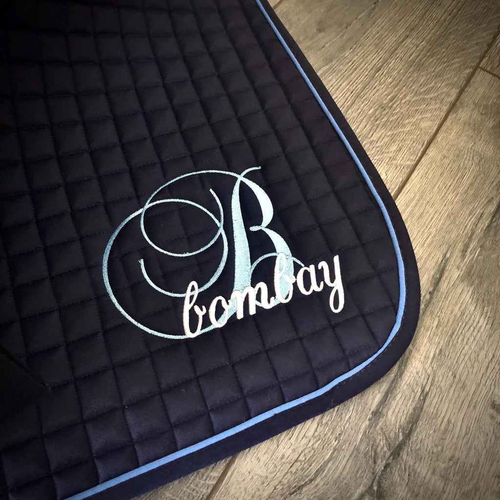 Letter & Name Custom Saddle Pad
