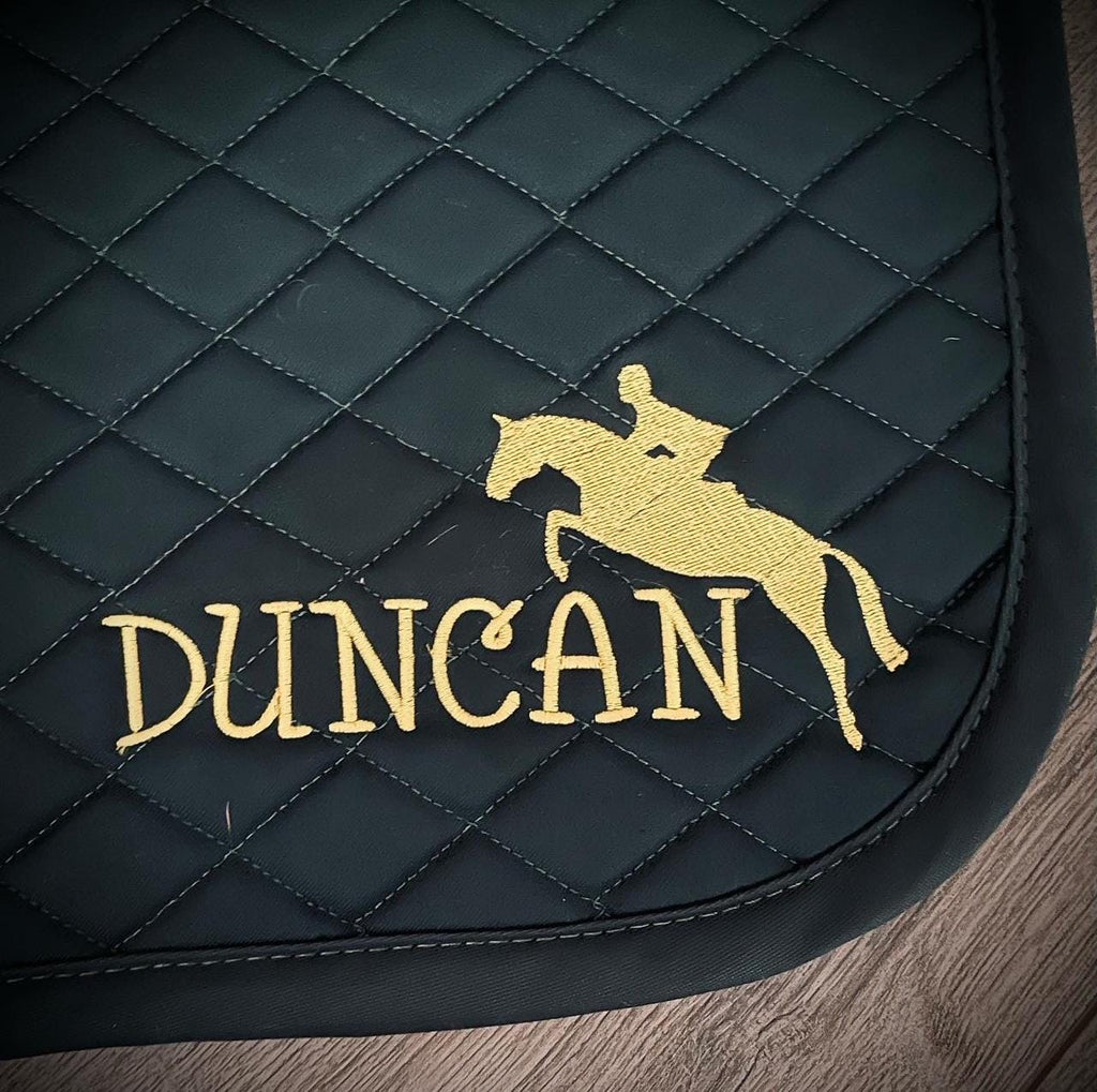 Jumper & Name Saddle Pad