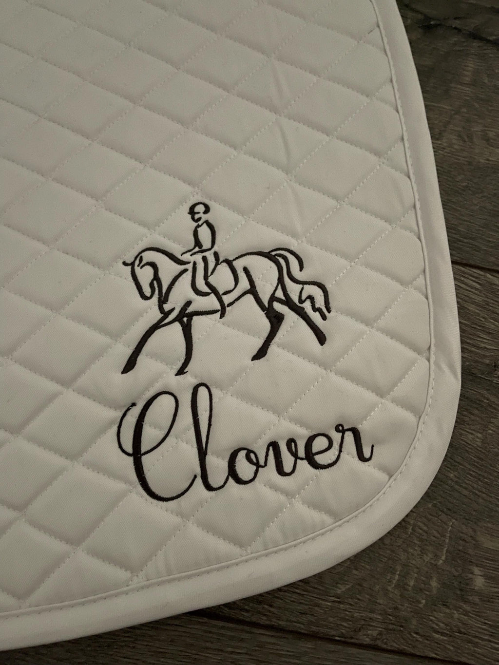 Modern Design Custom Name Saddle Pad