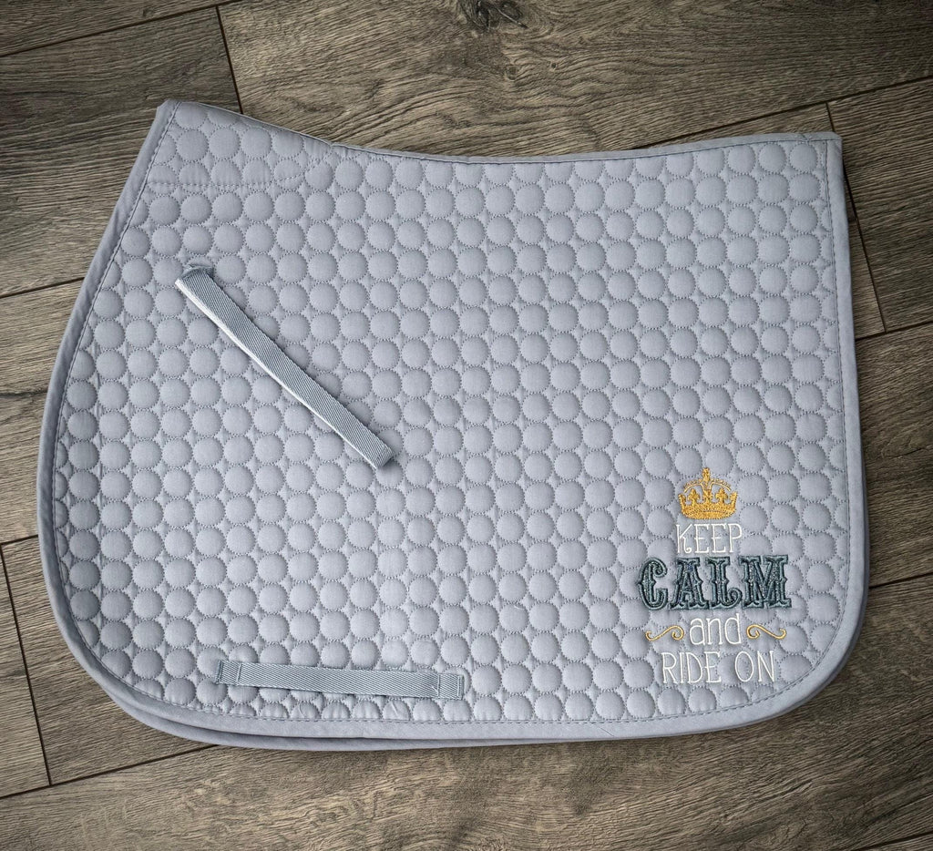 HORSE Keep Calm Ride On AP Saddle Pad