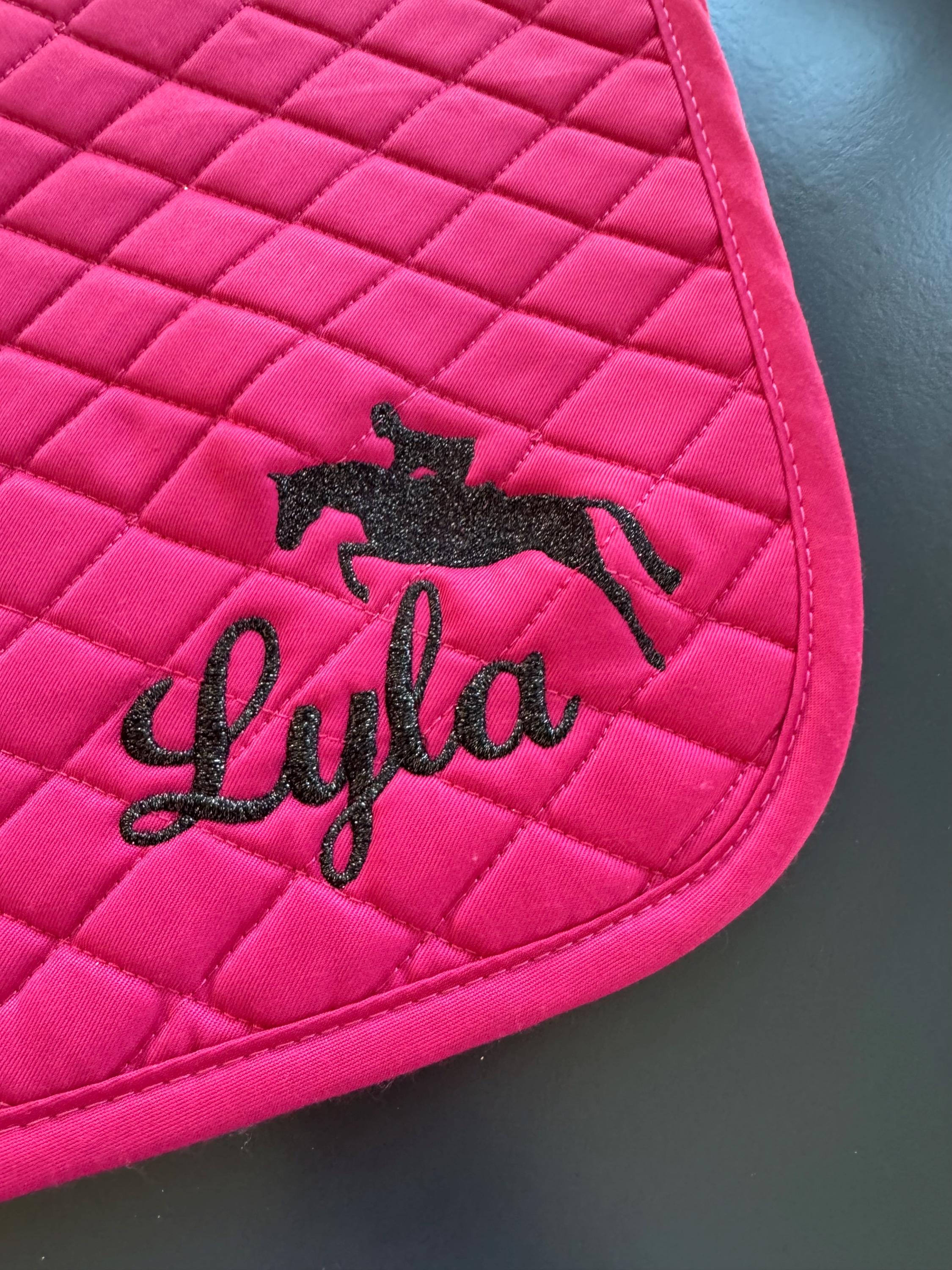 Jumper & Name Saddle Pad