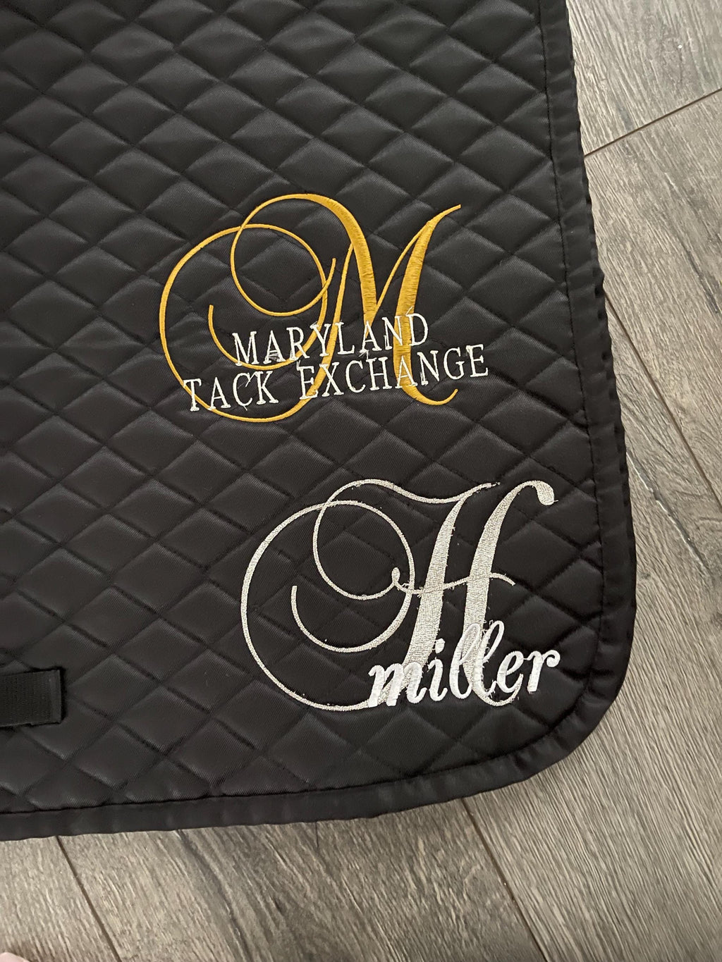 Letter & Name Custom Saddle Pad