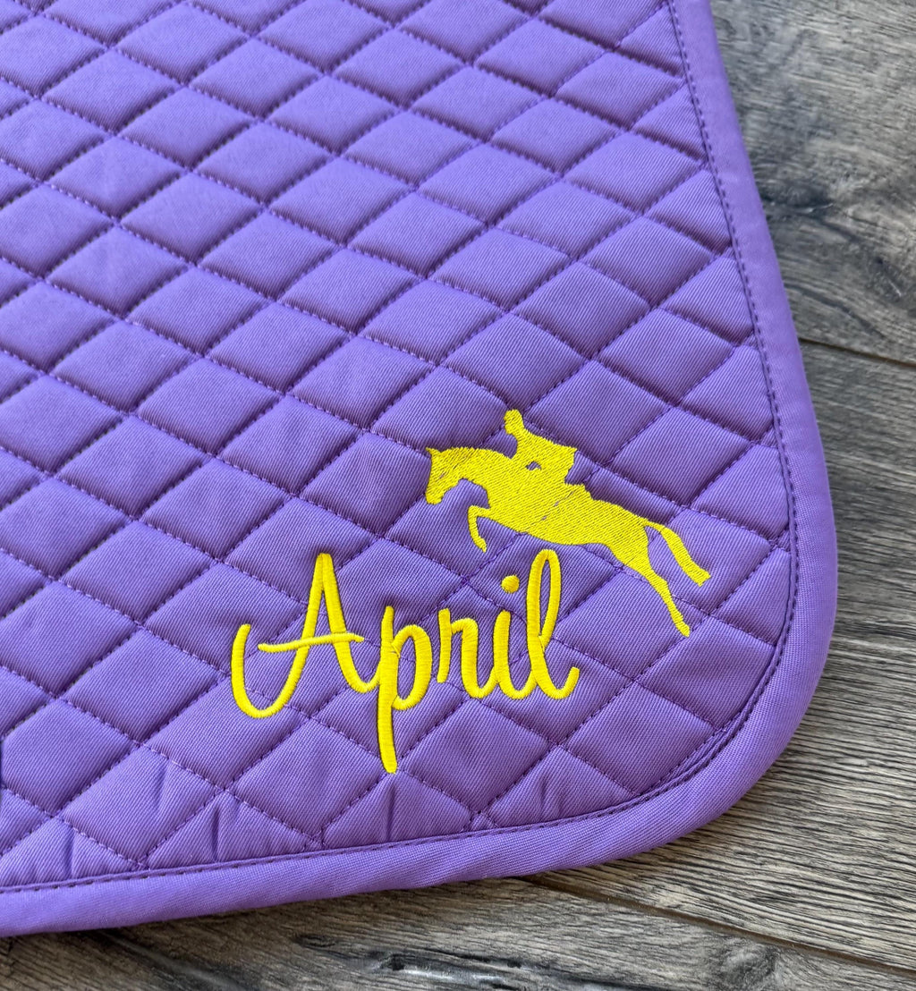 Jumper & Name Saddle Pad