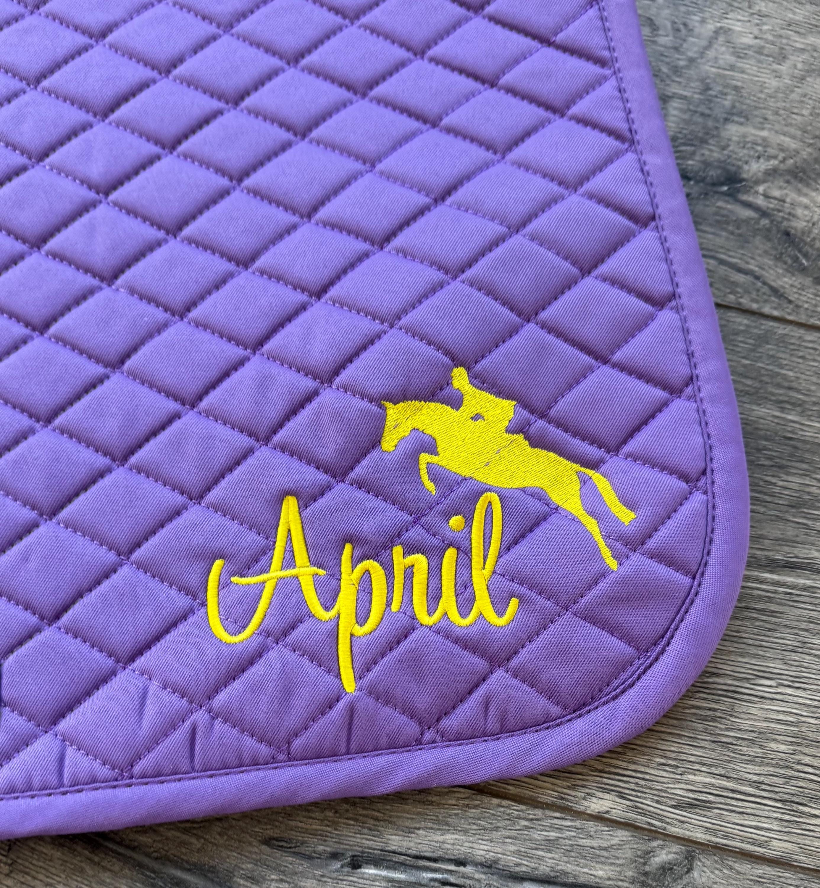Jumper & Name Saddle Pad