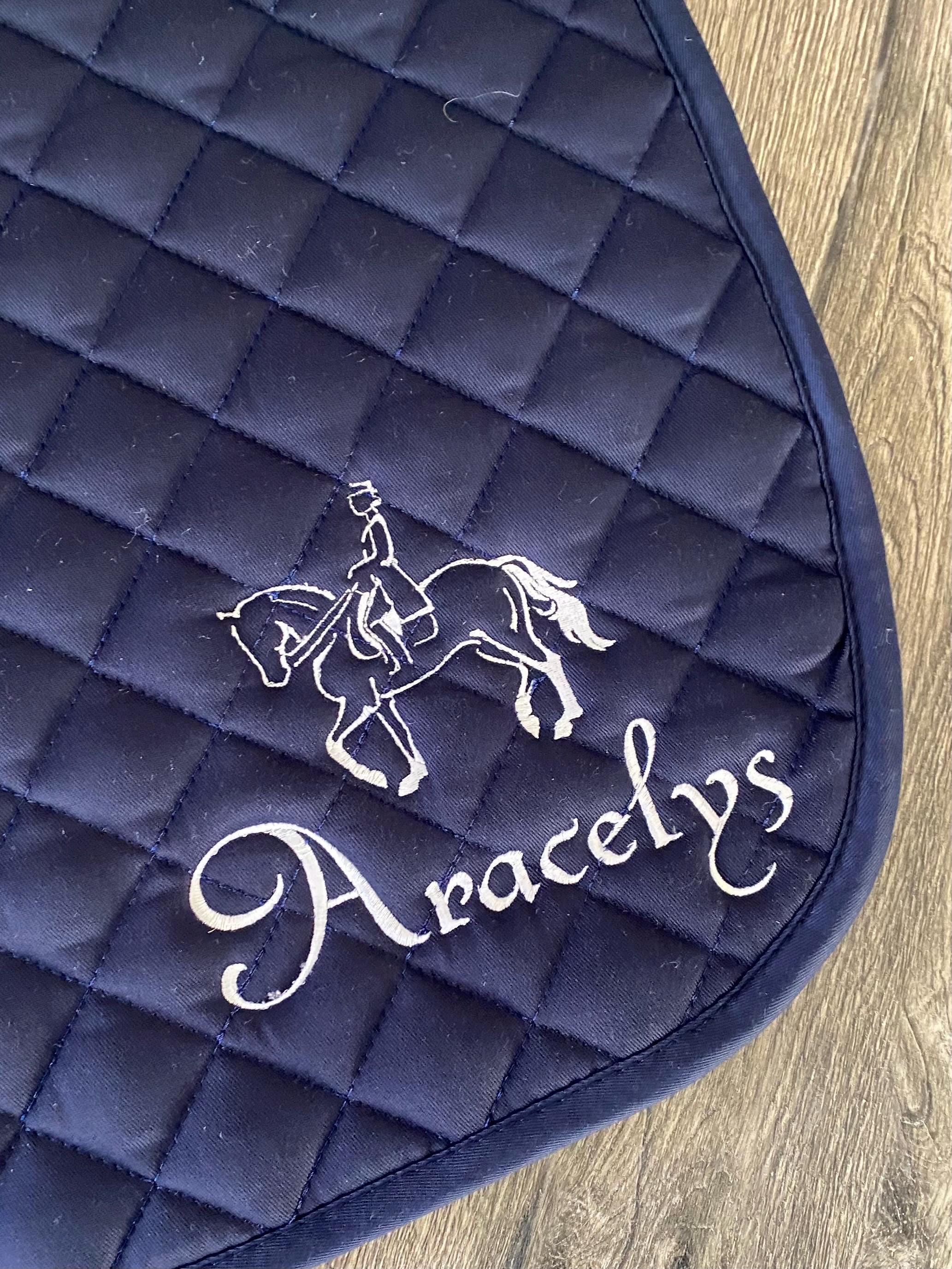 Classic Design Custom Name Saddle Pad