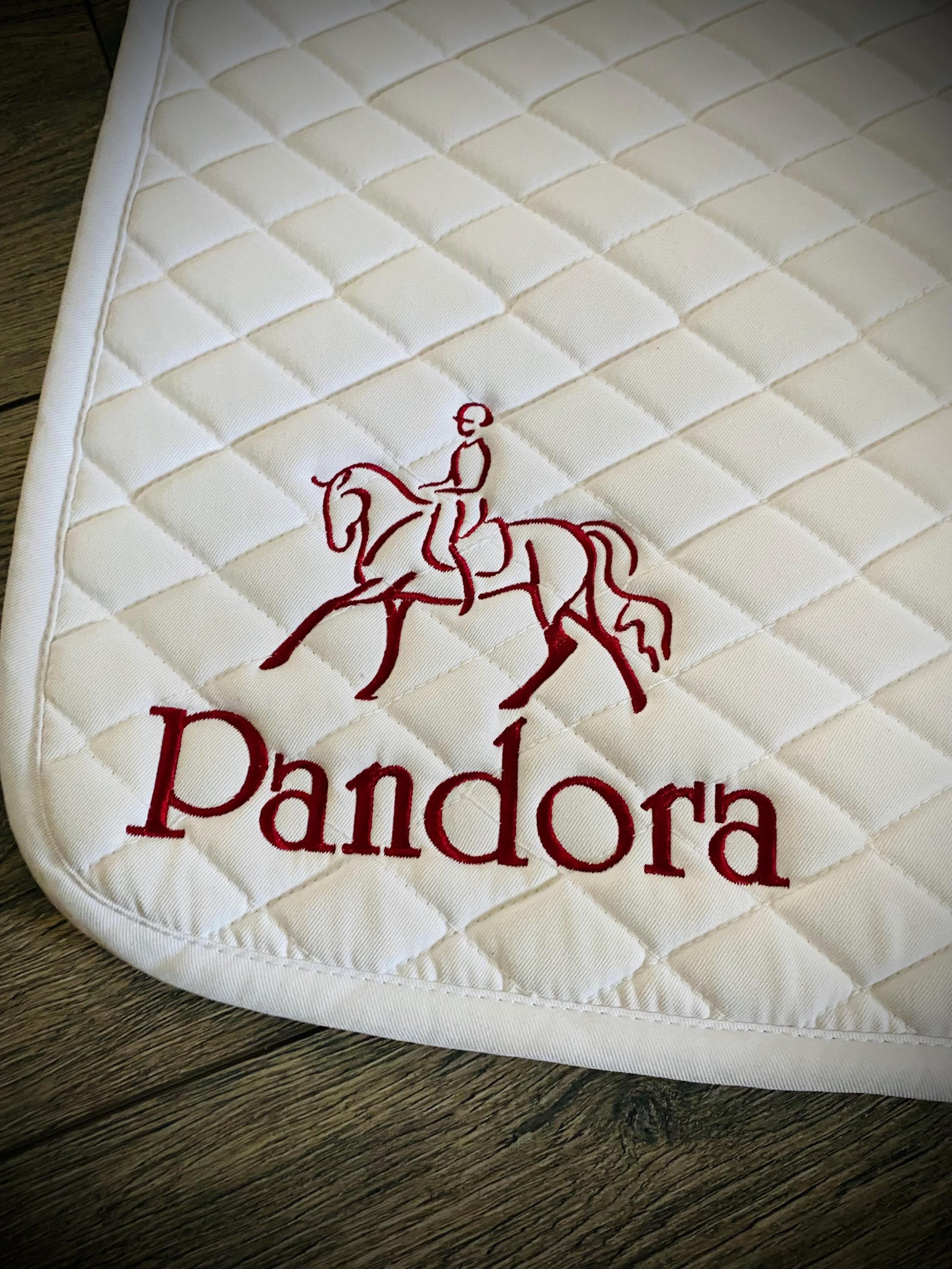 Modern Design Custom Name Saddle Pad