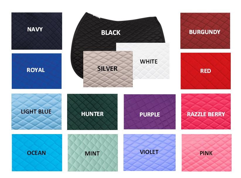 Appliqued Name Saddle Pad - Blake
