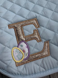 EGGS LETTER - Saddle Pad Easter Monogram