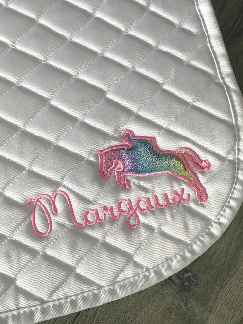 Applique Jumper Custom Saddle Pad