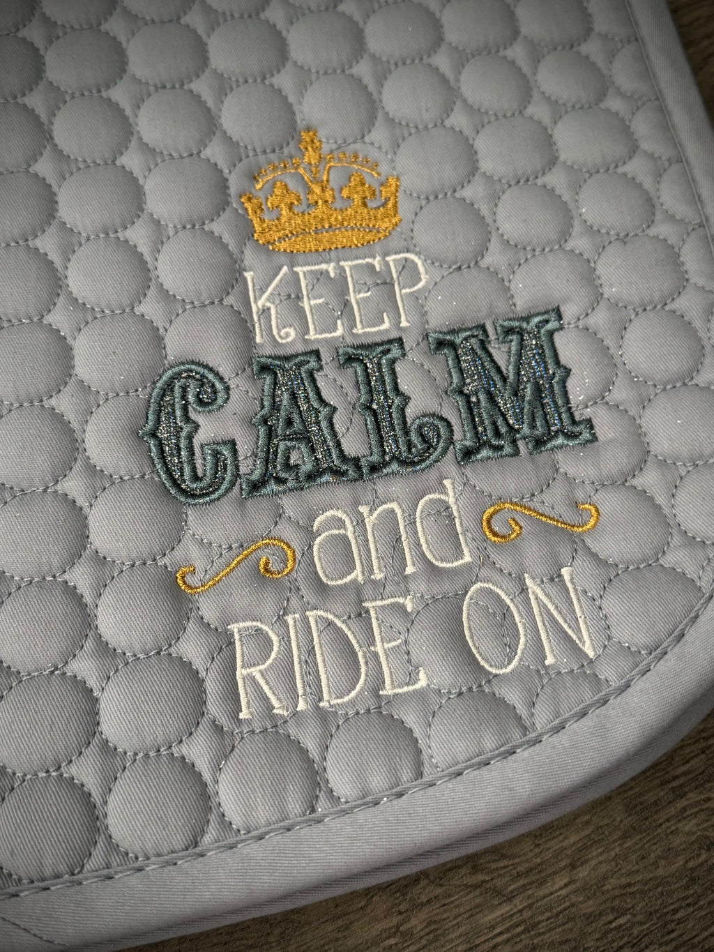 HORSE Keep Calm Ride On AP Saddle Pad