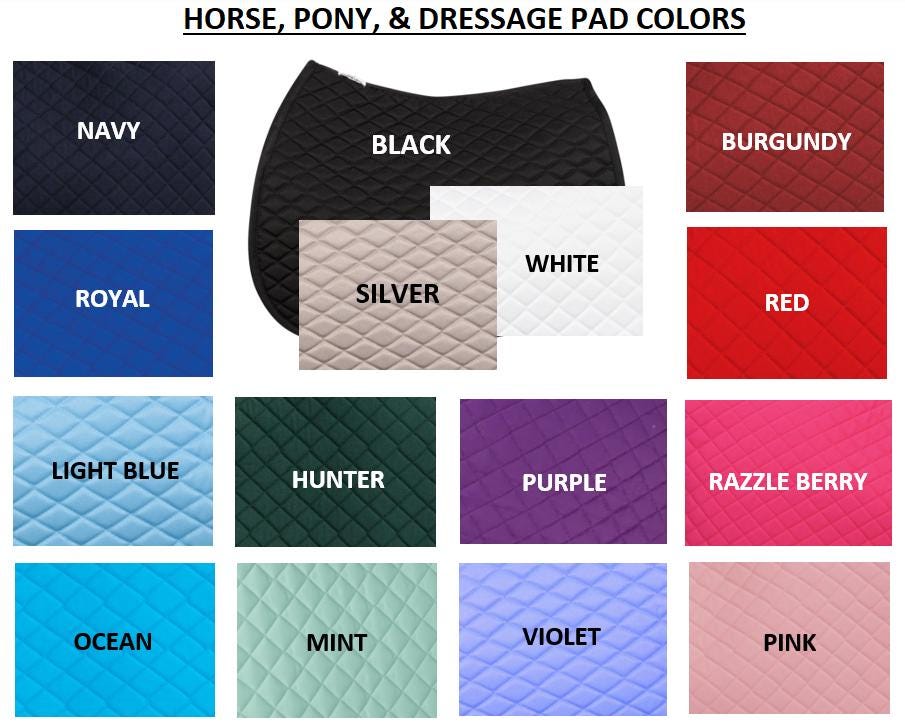 Angled Monogram Custom Saddle Pad