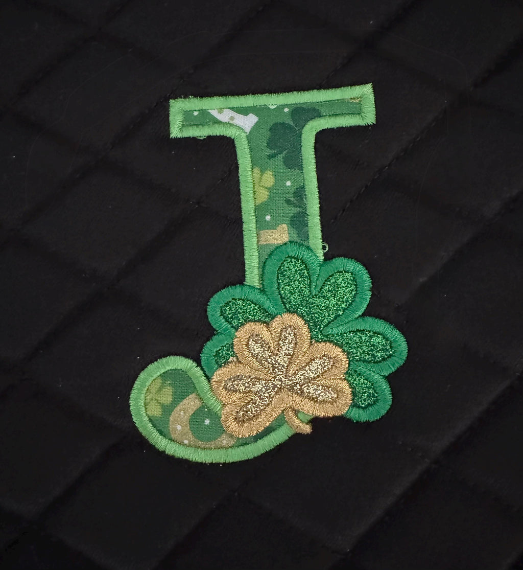 SHAMROCK LETTER - Saddle Pad St. Patrick's Day Monogram