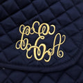 Intertwined Monogram Custom Saddle Pad