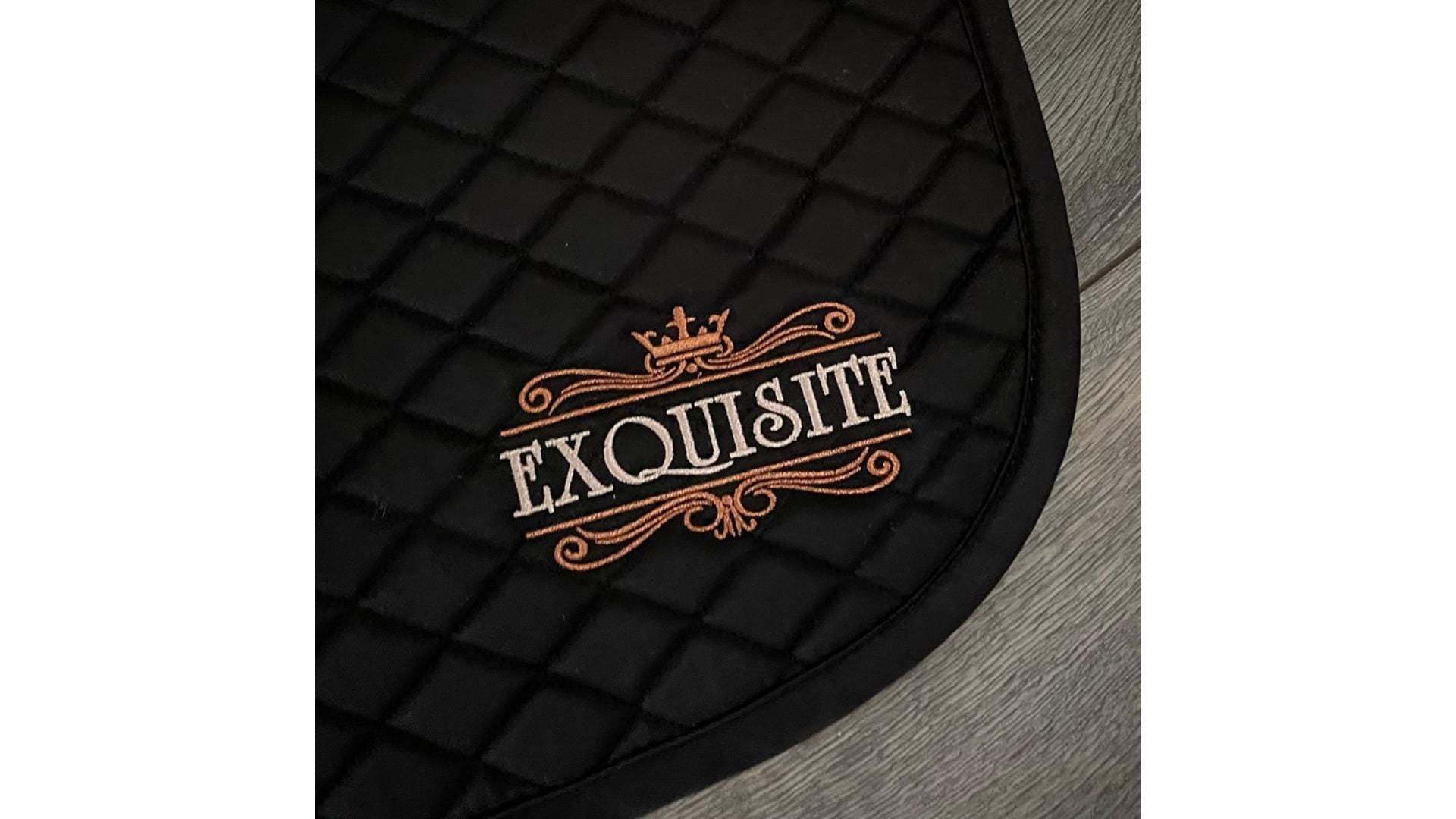Crown Frame Custom Name Saddle Pad