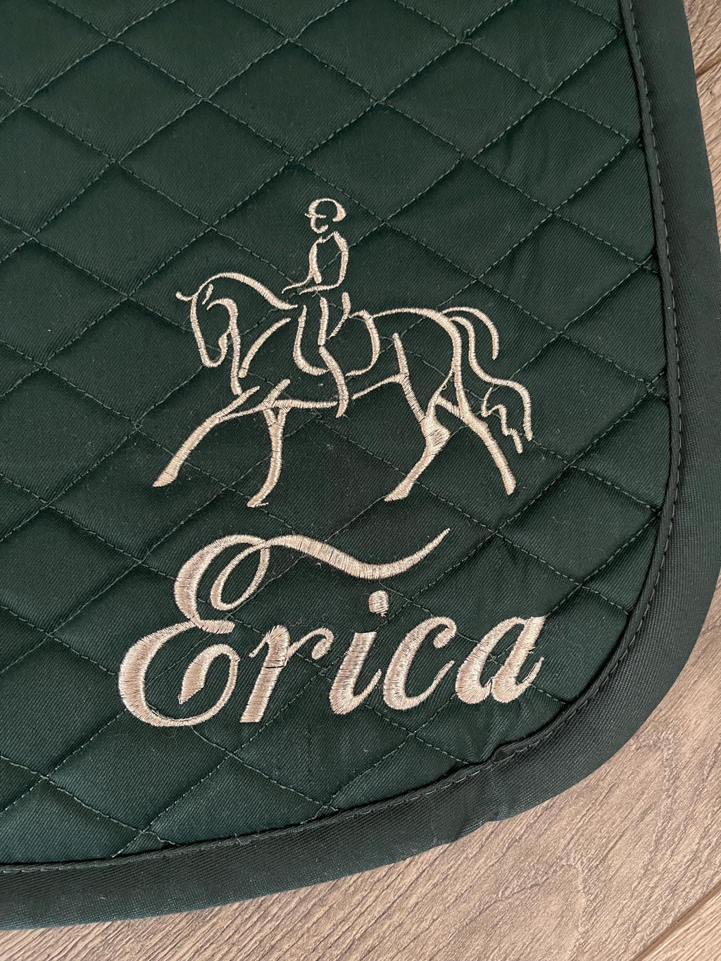 Modern Design Custom Name Saddle Pad