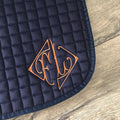 Diamond Monogram Custom Saddle Pad