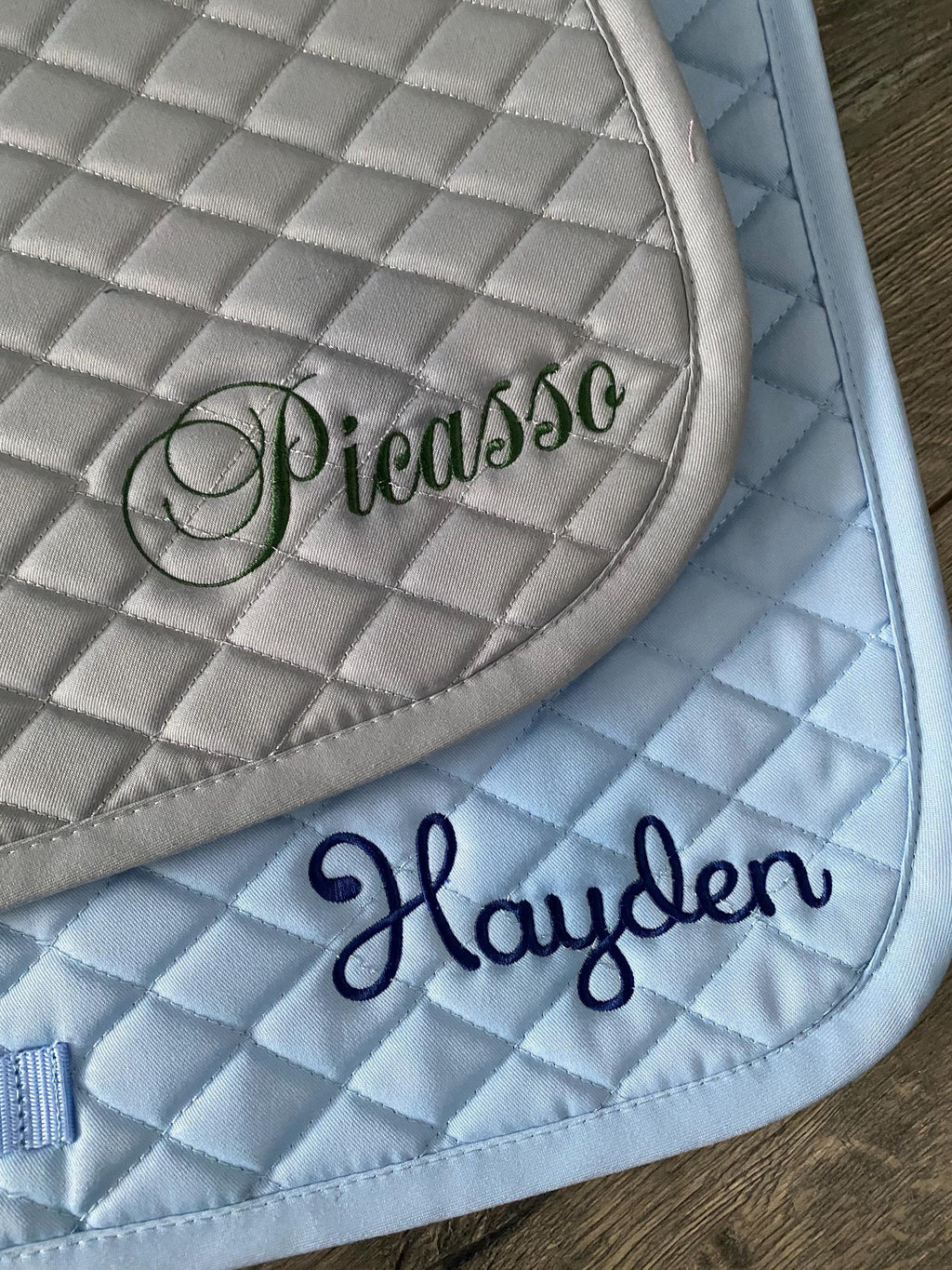Custom Name Saddle Pad