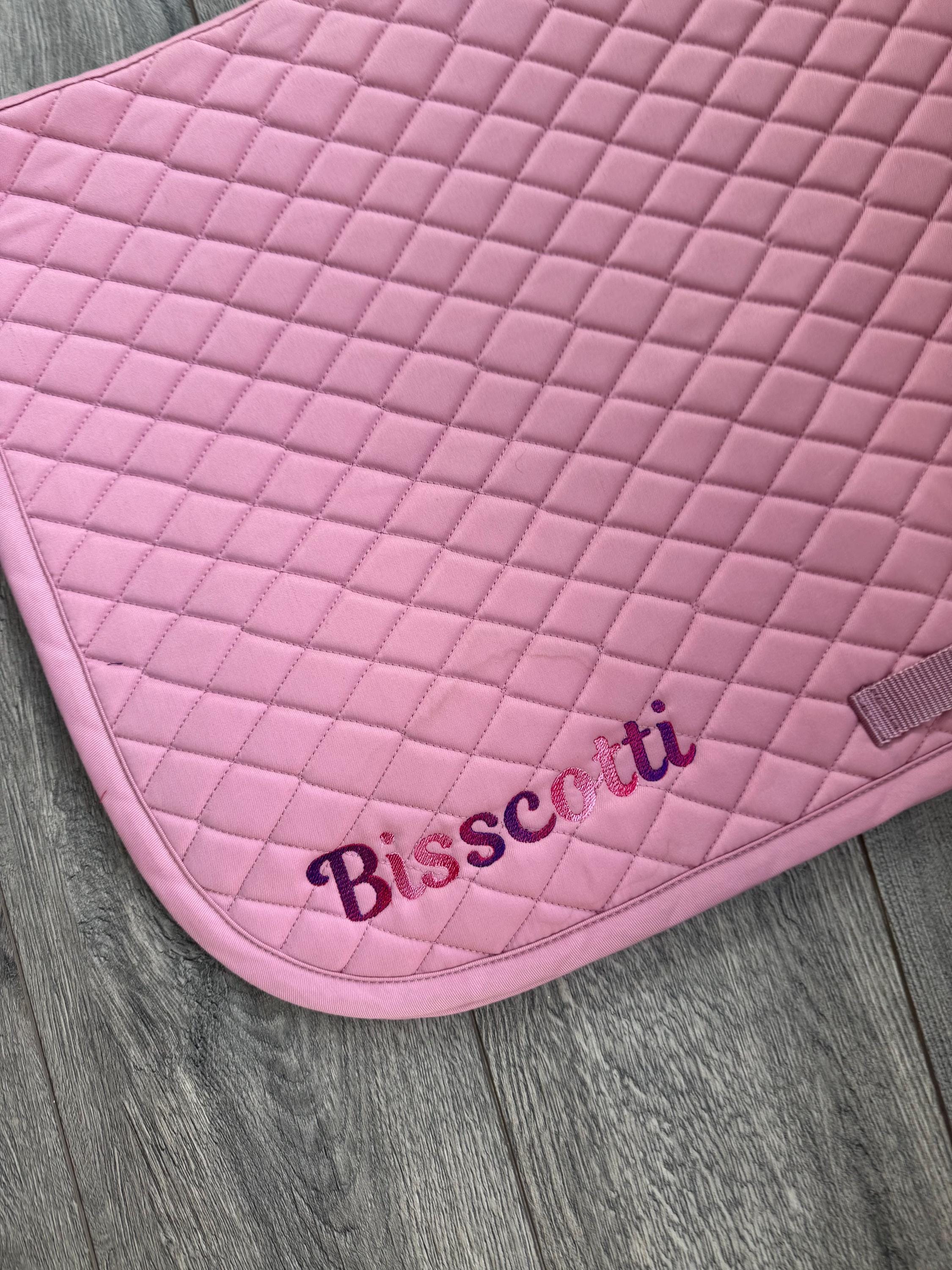 Ombre Name Personalized Saddle Pad