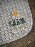 HORSE Keep Calm Ride On AP Saddle Pad