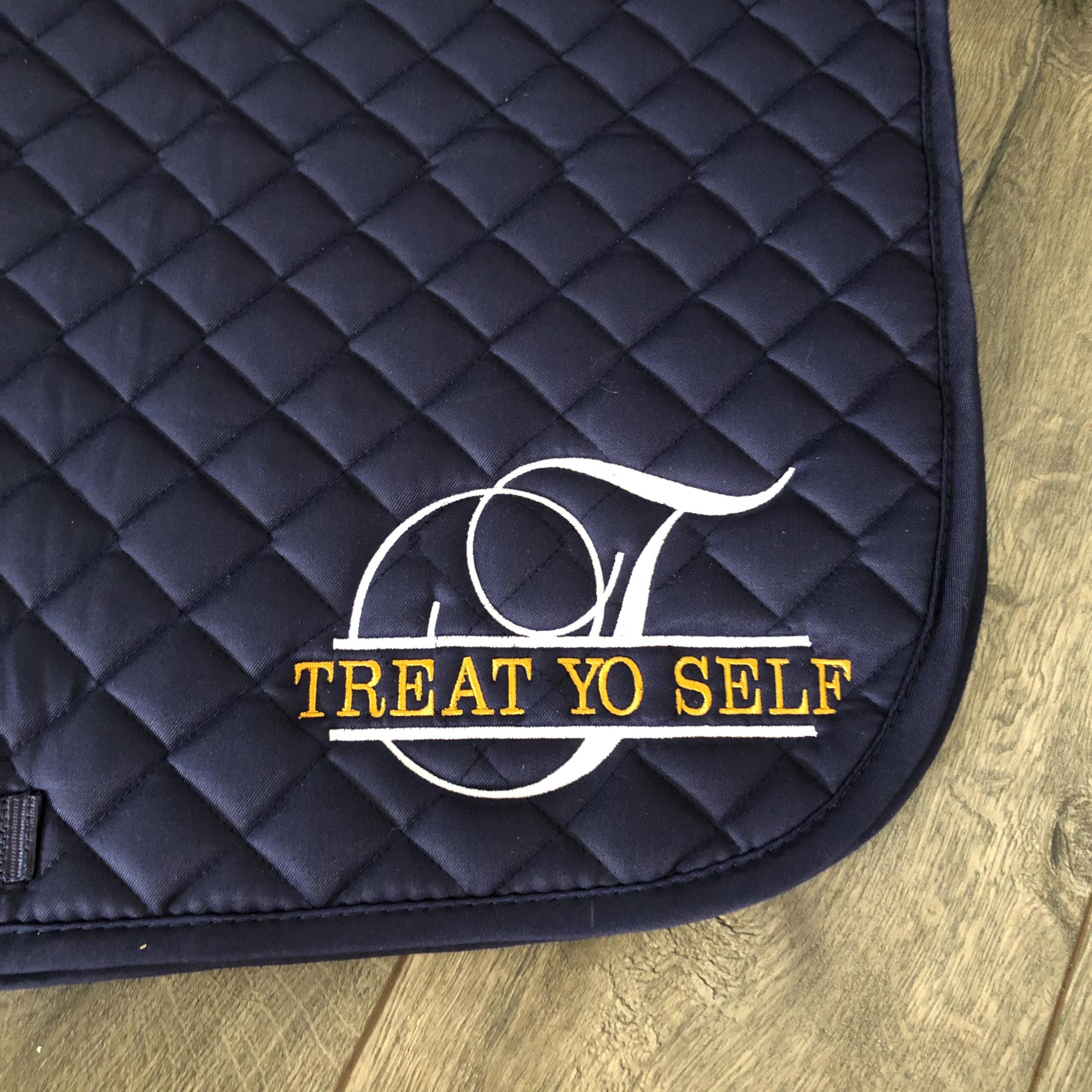 Split Letter Custom Name Saddle Pad