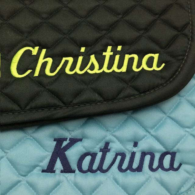Custom Name Saddle Pad
