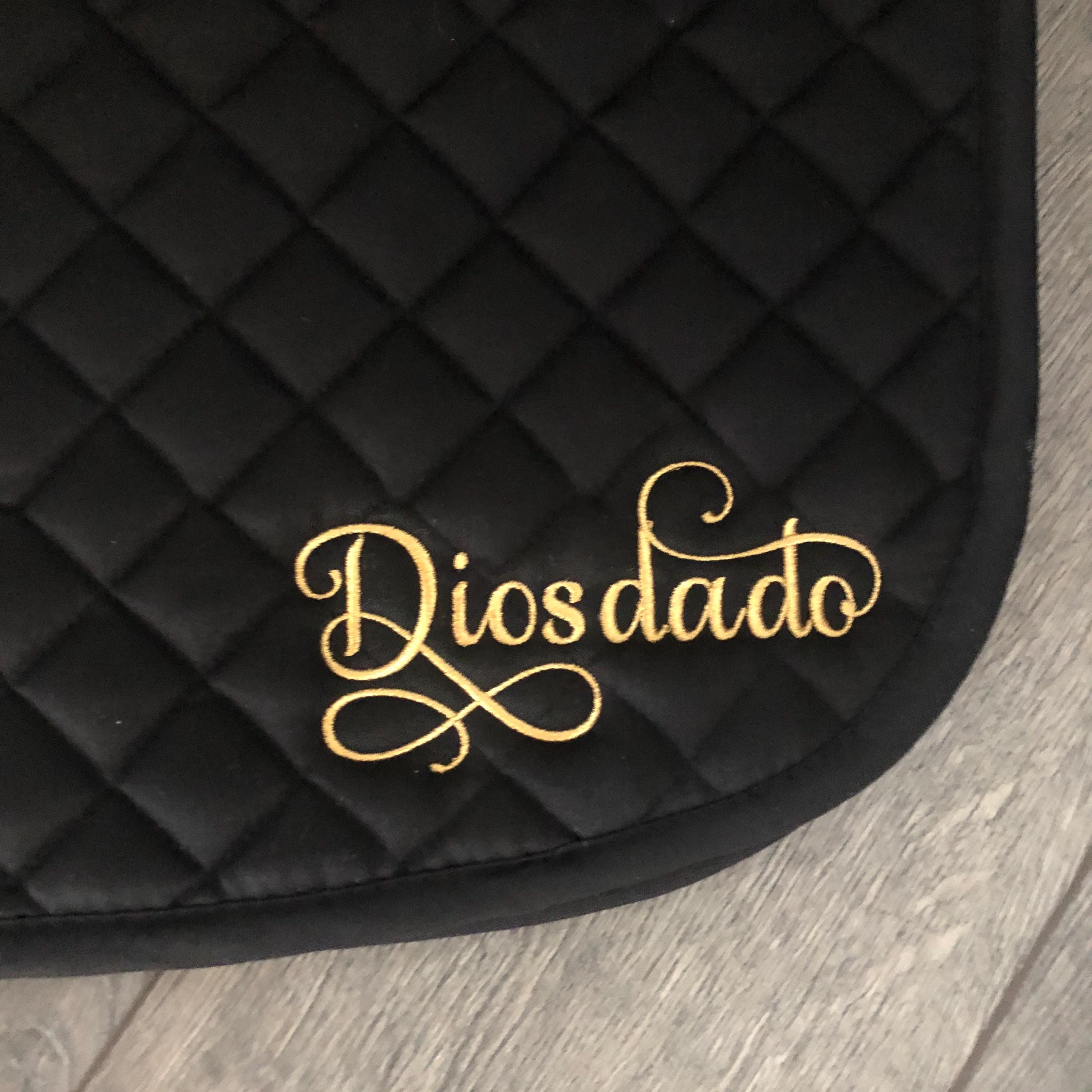 Elegant Custom Name Saddle Pad