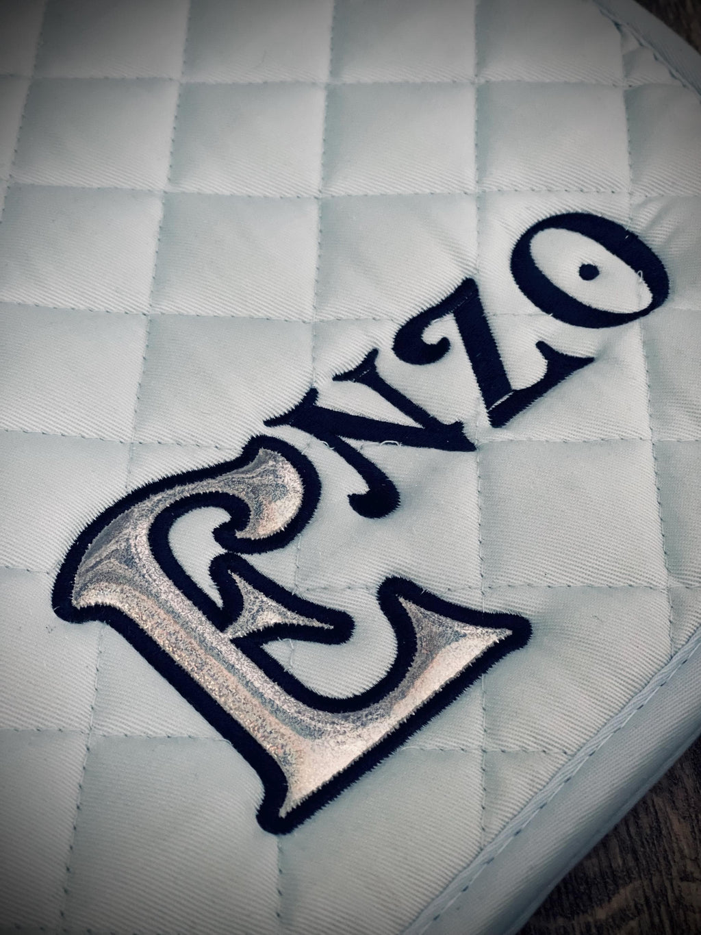 Custom Applique Name Saddle Pad - Blake