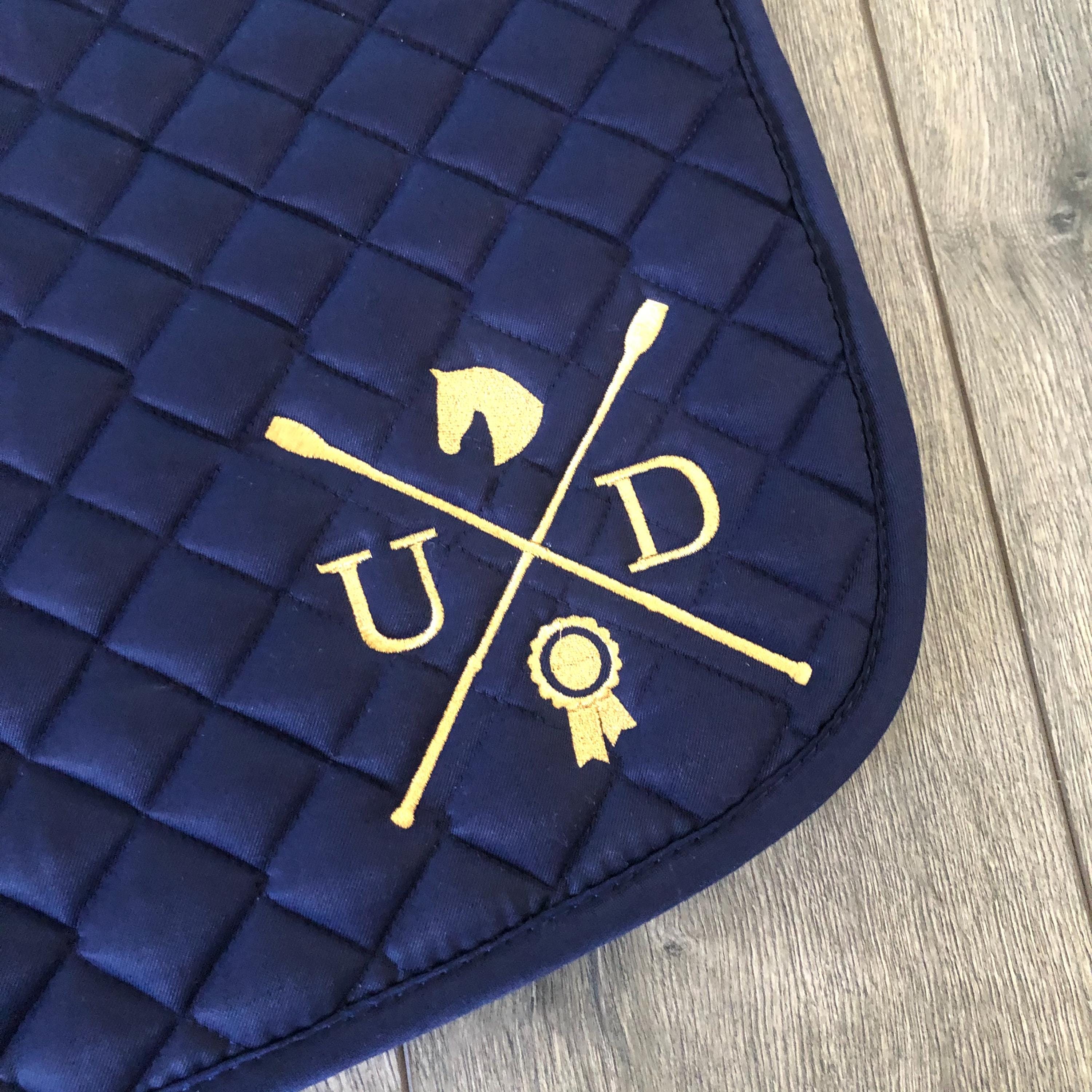 Crop Monogram Custom Saddle Pad